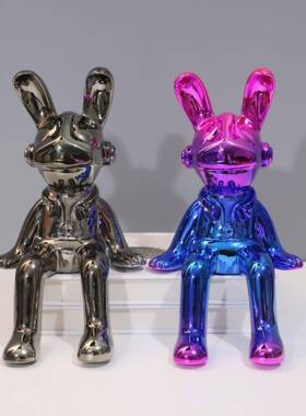 装现代简约恶厅魔兔样板房0016售楼部卧室客书房餐厅电柜视软饰品