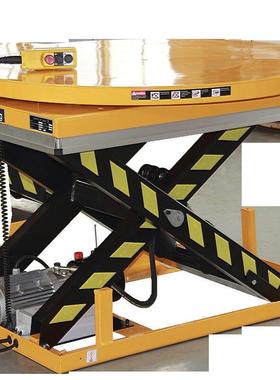 固定剪叉式升降平台小型电动旋转升降机工厂仓库液压升降台