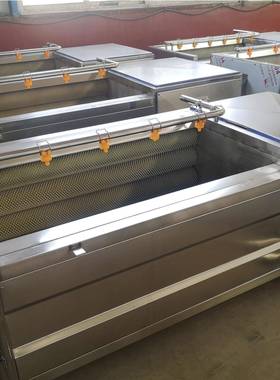 全自动水果去杂清洗机大型芋头毛辊去皮机U型全自动清洗设备