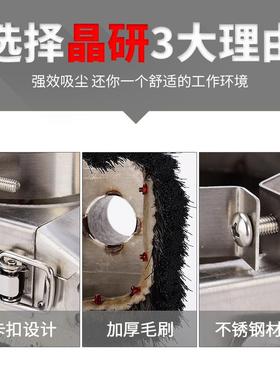 木工雕刻机吸尘罩毛刷65/80排尘罩不锈钢主轴电机配件开料防尘罩