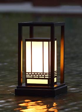 仿云石柱头灯围墙灯公园广场园林小区别墅路灯户外LED景观草坪灯