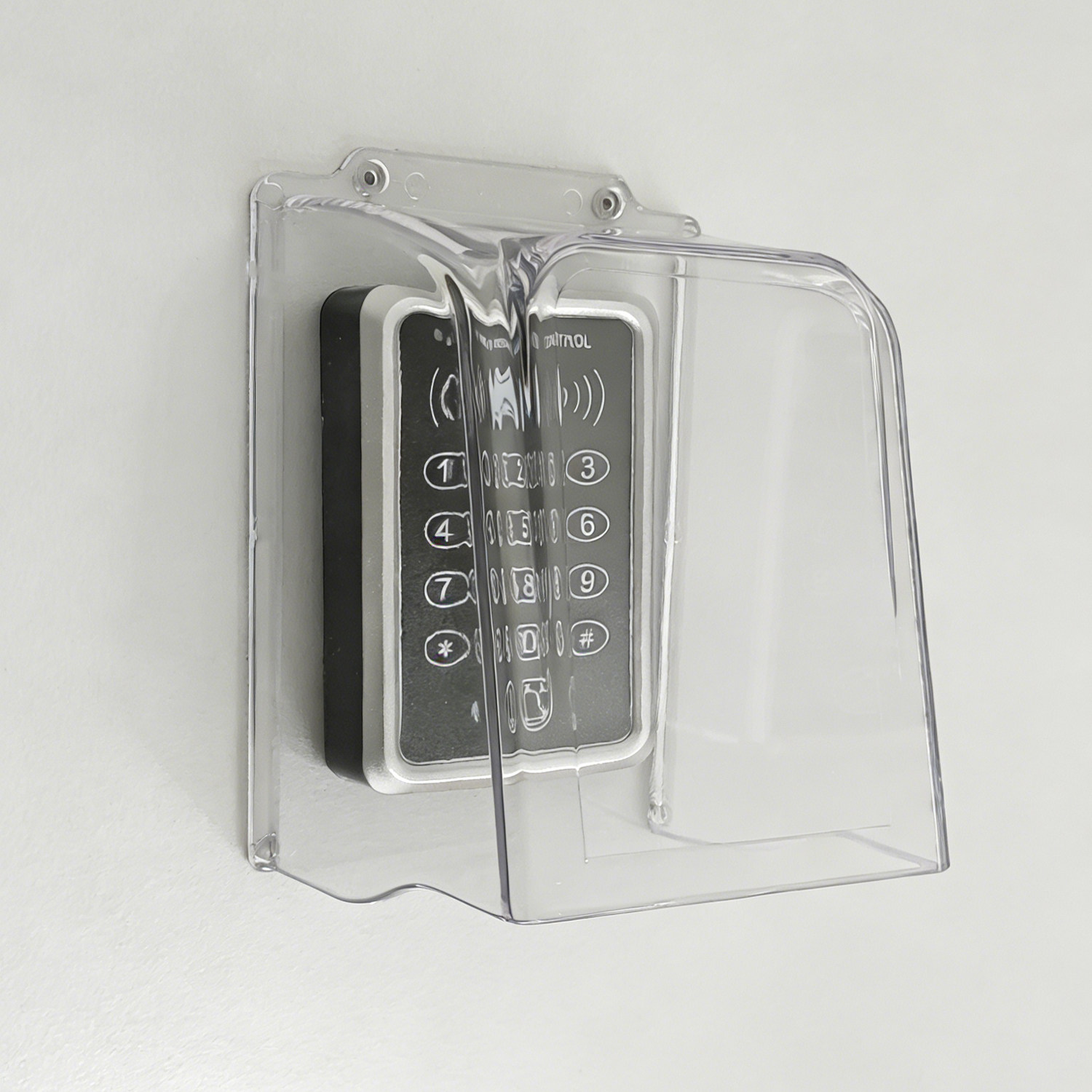 Various access control doorbell rain covers light shields