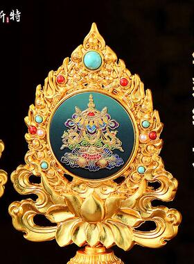 全面鎏金八吉祥摆件室内家吉祥八宝藏摆式桌八21907091供用贡品全
