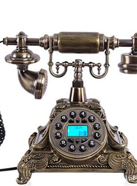 仿古电机生产厂话高档家办公树脂欧YYN式家用仿古话电机座机