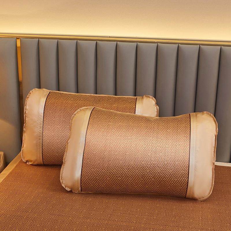 新款单面古藤凉席三件套单人宿舍折叠冰藤席子夏天家用双人席,淘宝优惠券,粉丝福利购,淘宝优惠卷