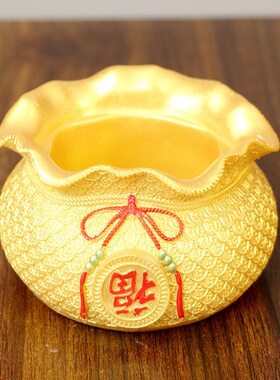 速发年年有余饰术小发财树摆件家居客厅酒柜装迷品手工艺你摆设品