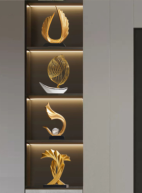 速发轻奢高档酒柜装饰品摆件酒居客厅电视柜玻璃柜红示架展家高级