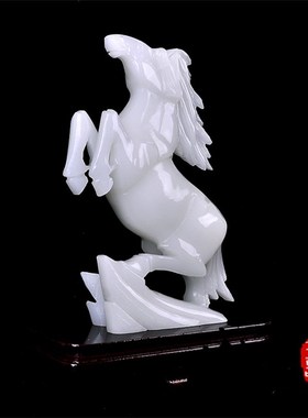 速发阿富汗玉马摆件 马到成摆一马当先招财家居客厅礼品功设