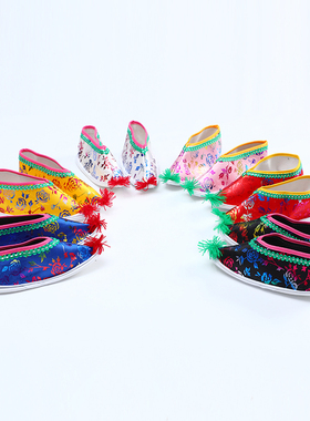 速发神鞋新款观音菩萨三寸莲金神仙奶老奶母鞋娘娘还愿鞋家庭供奉