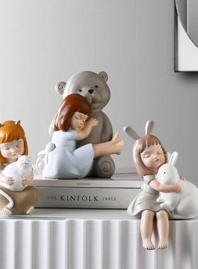 可爱少女心女孩小摆件创意客厅儿童公主房桌面装饰品生日礼物卡通