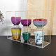 Acrylic transparent lattice rack custom cup storage rack
