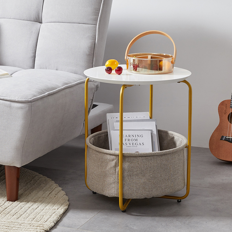 沙发边几角几阳台休闲桌可移动小圆桌简约小茶几床头桌子茶桌边桌 - 图0