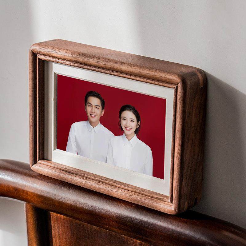 实木质相框摆台结婚证收藏框6寸78寸艺术照装裱框洗照片做成相框,淘宝优惠券,粉丝福利购,淘宝优惠卷