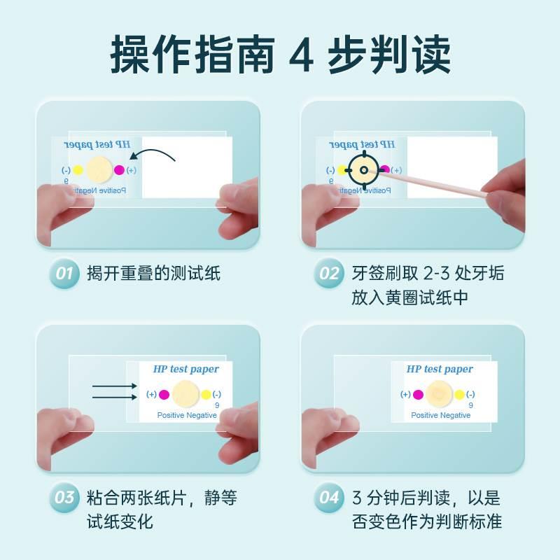 胃幽门螺旋杆菌检测试纸口臭自测纸自测仪口腔牙垢hp吹气呼气卡 - 图0