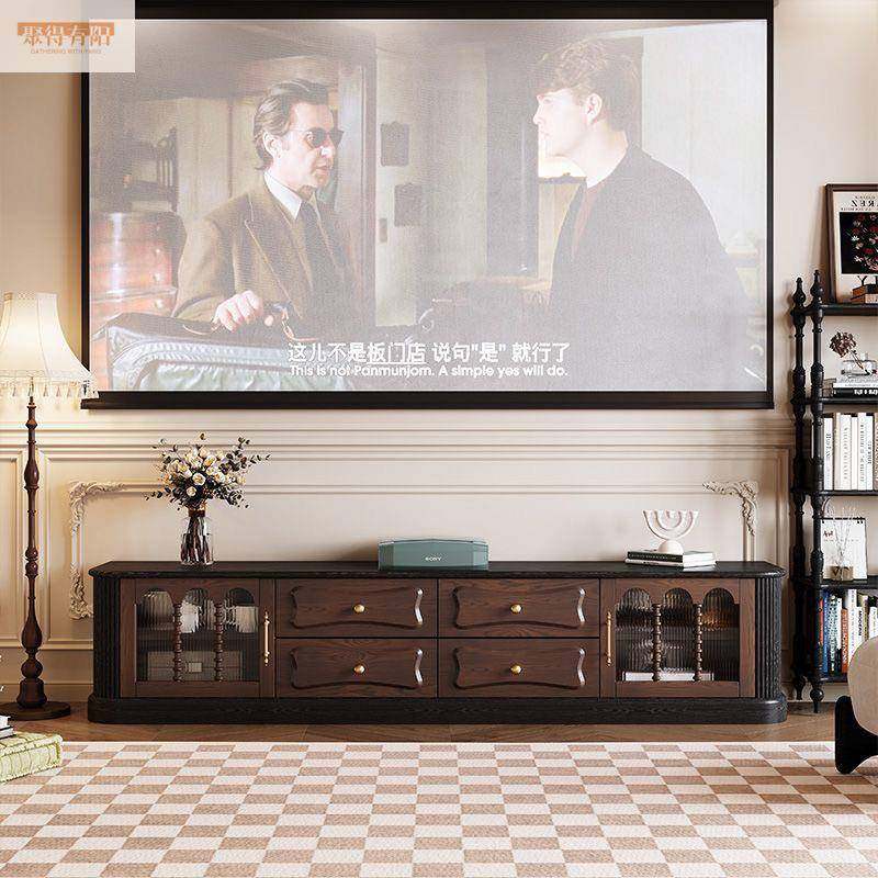 木黑色法式实复客古电视柜美式小54611家户型柜网红柜家具厅用收,淘宝优惠券,粉丝福利购,淘宝优惠卷