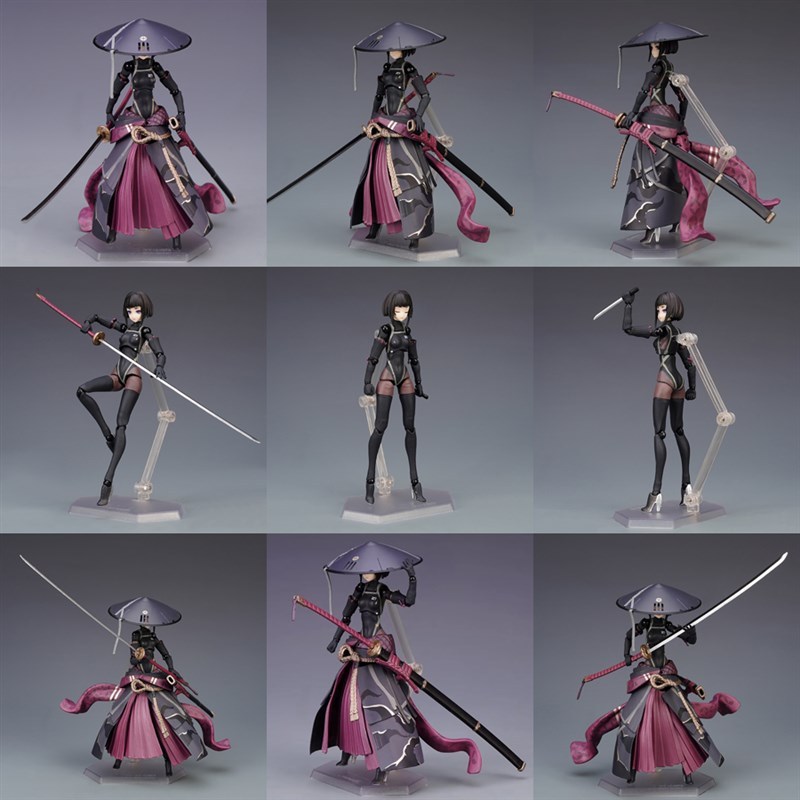 优质版figma # RONIN 浪人 流浪武士 机娘 可动手办女摆件模型 - 图0