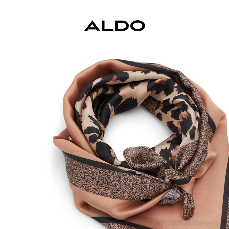ALDO褐色百搭围巾女薄款披肩护颈欧美时尚气质AAMF24A61 - 图1