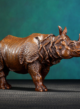 速发品铜铜摆件心有灵犀家办饰紫动物摆件铜工艺品居公桌面装饰品