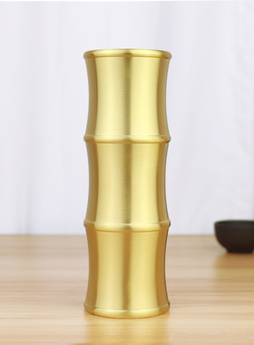 速发铜竹节香筒大用奉香线香竹签香供插放香筒家号佛用品