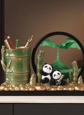 贝汉美节节高升笔筒流沙画软装家居桌面装饰品送朋友闺蜜礼物摆件