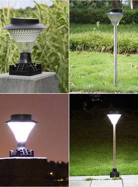 太阳能灯家用草坪灯户外超亮新农村路灯led庭院灯防水围墙壁柱头