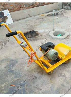 手推式电动除锈机钢板型材槽钢打磨机钢结构彩钢瓦屋面翻新机