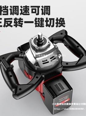 锂想充电式地钻打洞机打孔大功率打桩冬钓冰钻挖坑植树立杆钢