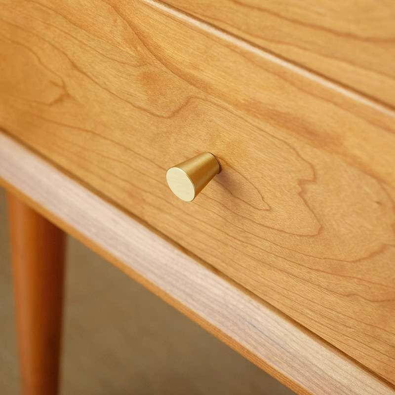 樱桃木云端床头柜北欧现代简约轻奢日式家用小户型卧室储物边柜 - 图1