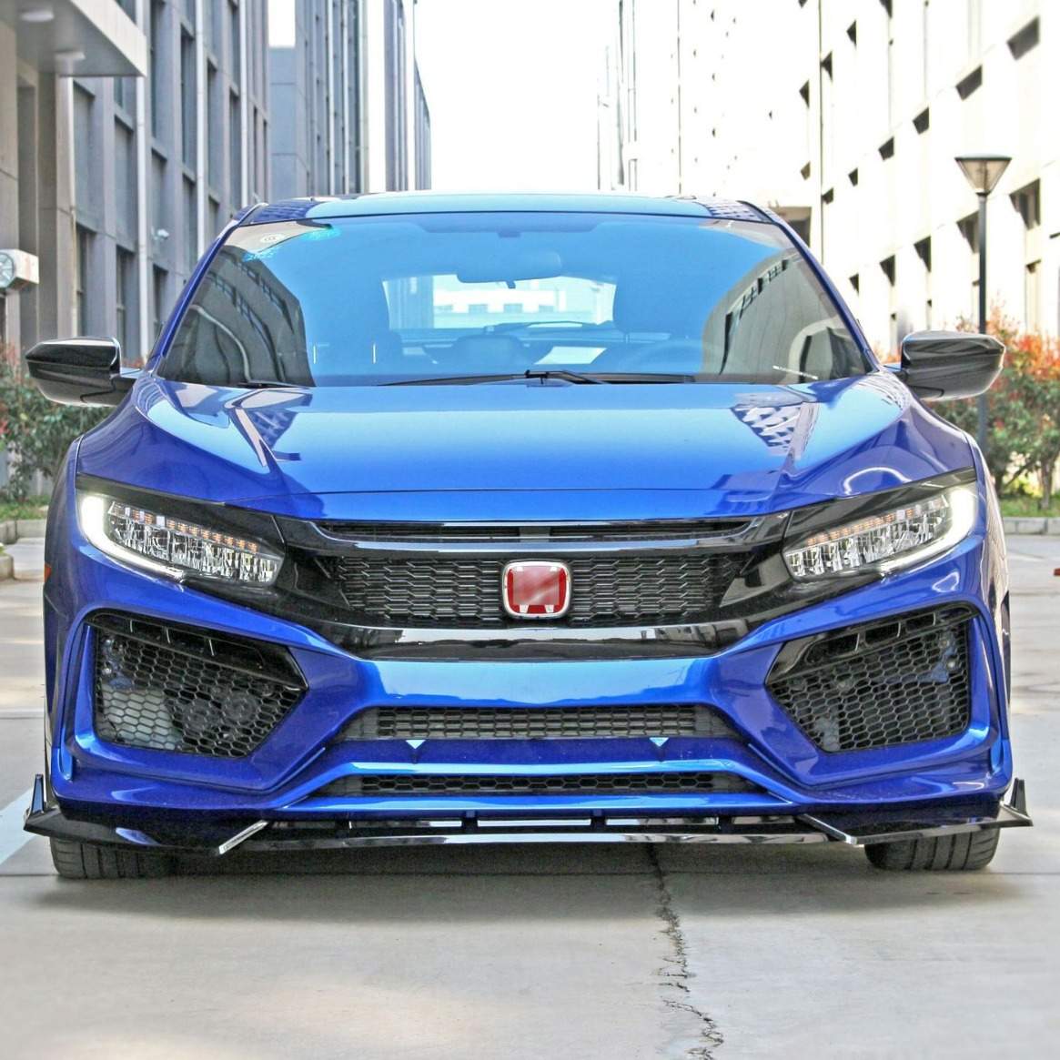 适用于16-21款十代思域RS款赛道大包围FC450前铲尾翼后唇侧裙顶翼 - 图1