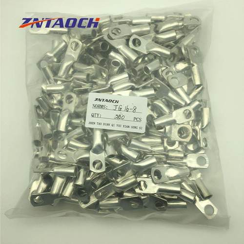 JG系列铜鼻子25-6-8-10纯紫铜接线鼻子铜线耳铜接头平方电线连接 - 图2