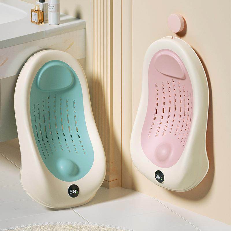 婴儿洗澡神器感温浴架宝宝浴盆仿生浴床托防滑垫新生儿浴网斜坡垫,淘宝优惠券,粉丝福利购,淘宝优惠卷