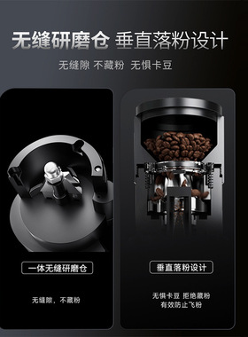 赞拓48MM七星锥刀磨豆机生豆研磨高扭矩电机美式意式现磨家用商用