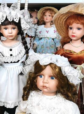 出口欧美60厘米超大号陶瓷人偶娃娃婚庆个性创意家居装饰摆件礼品