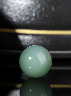 毕业级碧玉鸭蛋青圆珠散珠单颗