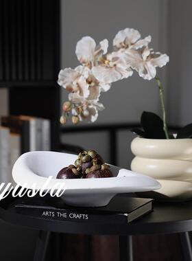 爆款法式奶油风客厅茶几水果托盘餐厅吧台样板间摆件软装饰品