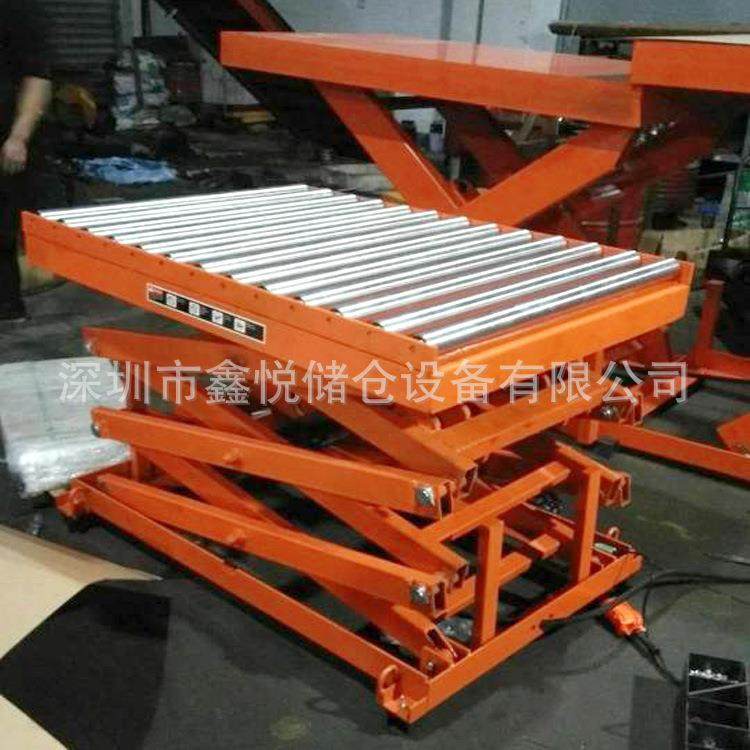 固定滚筒电动升降平台辊筒液压升降台剪叉式升降机,淘宝优惠券,粉丝福利购,淘宝优惠卷