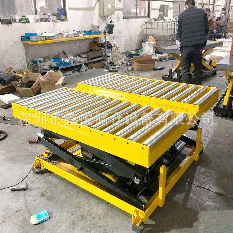 固定滚筒电动升降平台辊筒液压升降台剪叉式升降机,淘宝优惠券,粉丝福利购,淘宝优惠卷