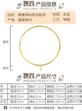 佛像神仙背光配件 合金配件