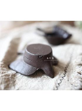 飞燕铸铁摆件烟灰缸燕子复古怀旧手工老烛台装饰铁艺道具摆件餐桌