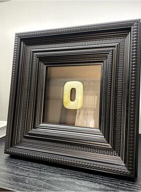 新中式样板间书房书柜装饰禅意博古架展示柜茶叶筒画框收纳盒