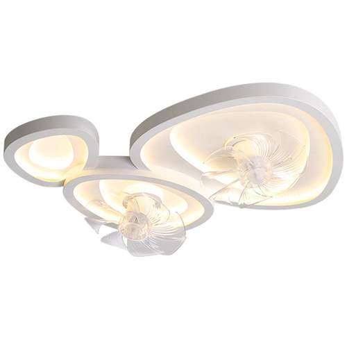 全光谱风扇灯2024年新款客厅灯led护眼卧室书房灯带风扇吸顶灯具 - 图3