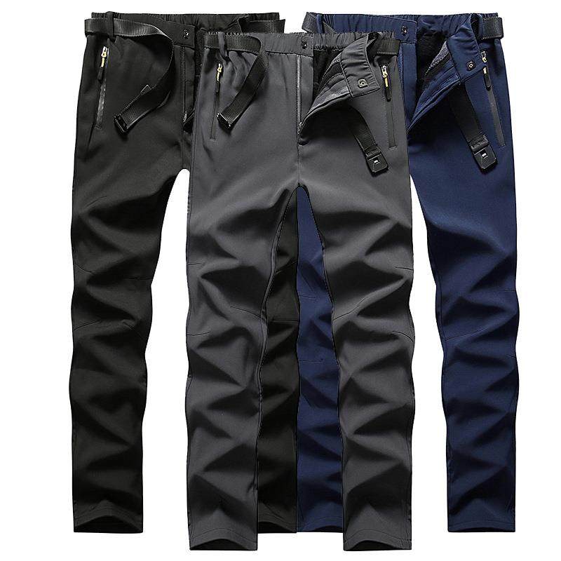 厂家直销骑行软壳冲锋裤秋冬加绒加厚户外保暖耐磨滑雪抓绒登山裤,淘宝优惠券,粉丝福利购,淘宝优惠卷