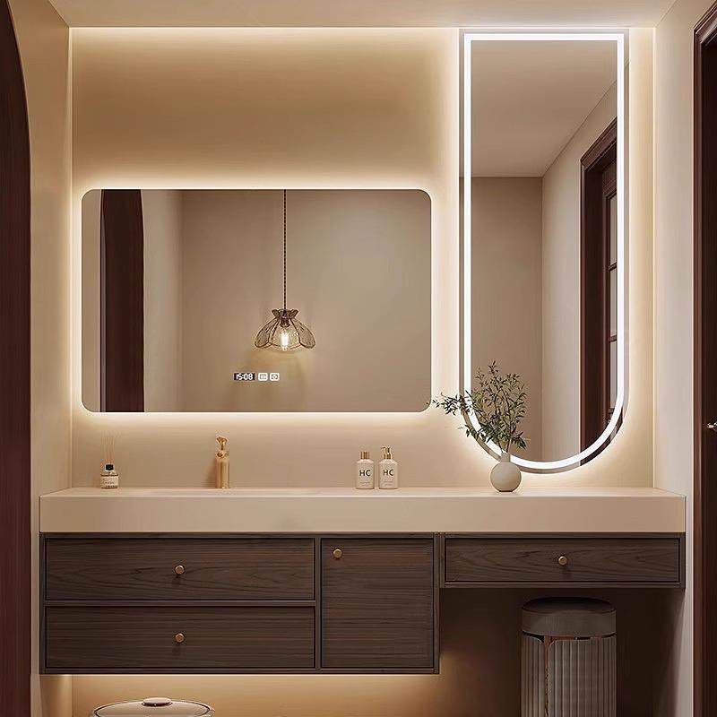 中式岩板热弯一体盆浴室柜化妆洗漱台卫生间洗脸台池洗手盆柜组合,淘宝优惠券,粉丝福利购,淘宝优惠卷