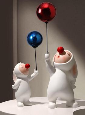 北欧简约树脂气球电视柜装饰摆件客厅家居茶几橱窗乔迁新居礼品件