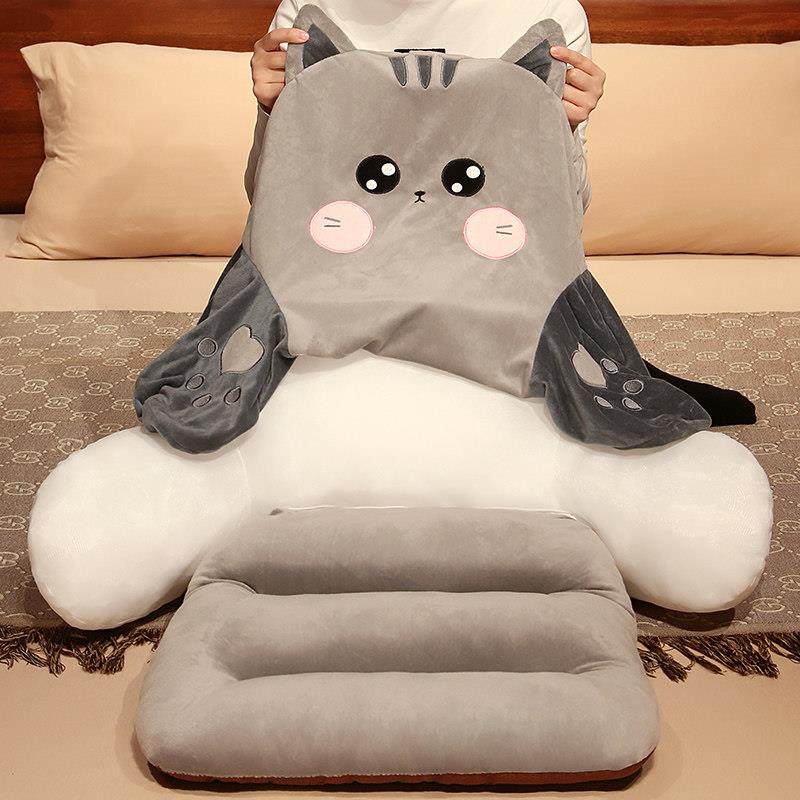 冬季坐垫办公室久坐屁垫座椅垫护腰靠垫靠背一体学生宿舍凳子椅垫,淘宝优惠券,粉丝福利购,淘宝优惠卷