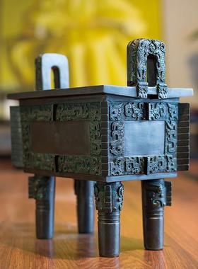 铜之美 司母戊鼎摆件青铜器仿古铜鼎工艺品公司店铺开业商务礼品