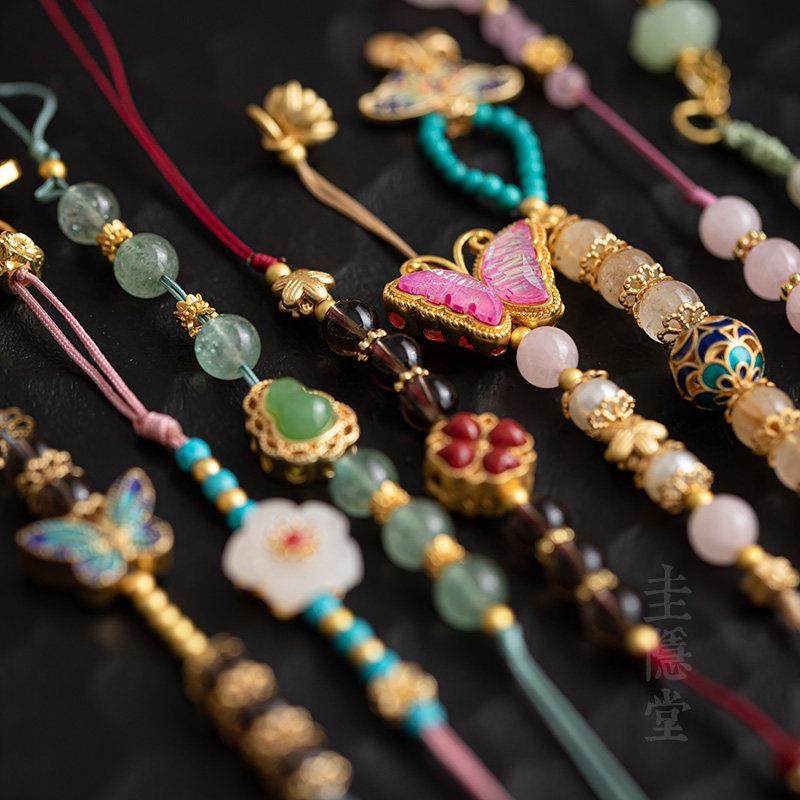 圭隐堂手工提溜小挂件吊坠家用盖碗茶壶壶绳茶具装饰品茶道零配件,淘宝优惠券,粉丝福利购,淘宝优惠卷