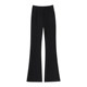 ກາງເກງ bootcut ສີດໍາສໍາລັບແມ່ຍິງ summer ຊຸດບາງ flared pants