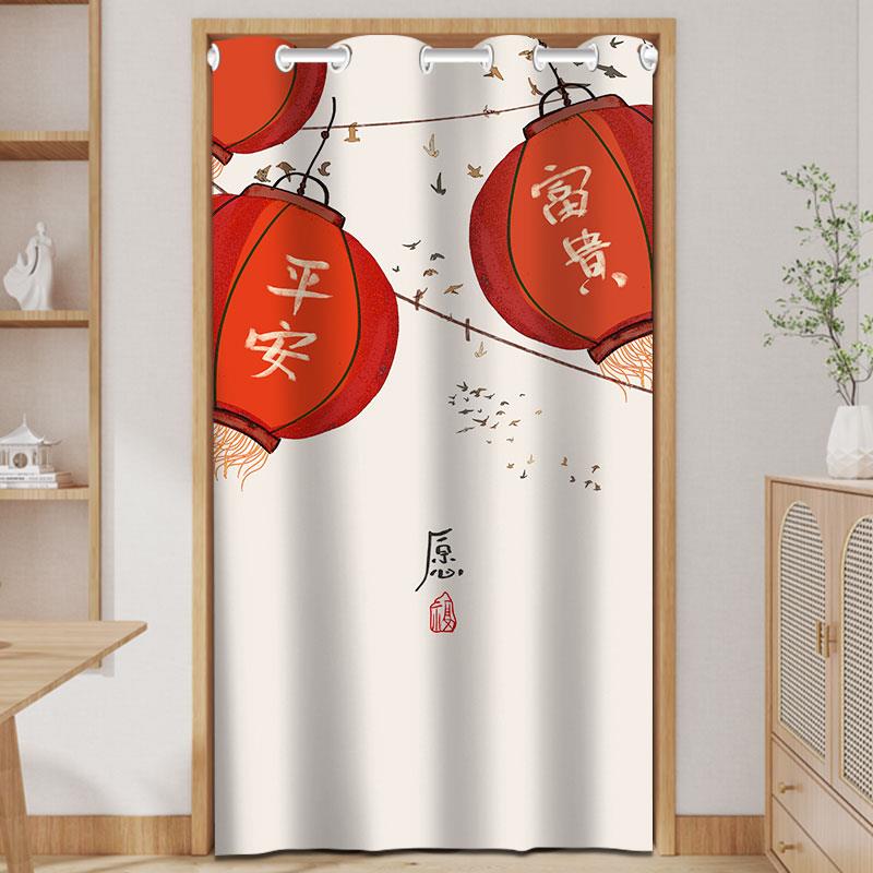 空调门帘隔断窗防冷气家用免打孔挡风隔热卧室化妆室厨房遮挡帘子 - 图1
