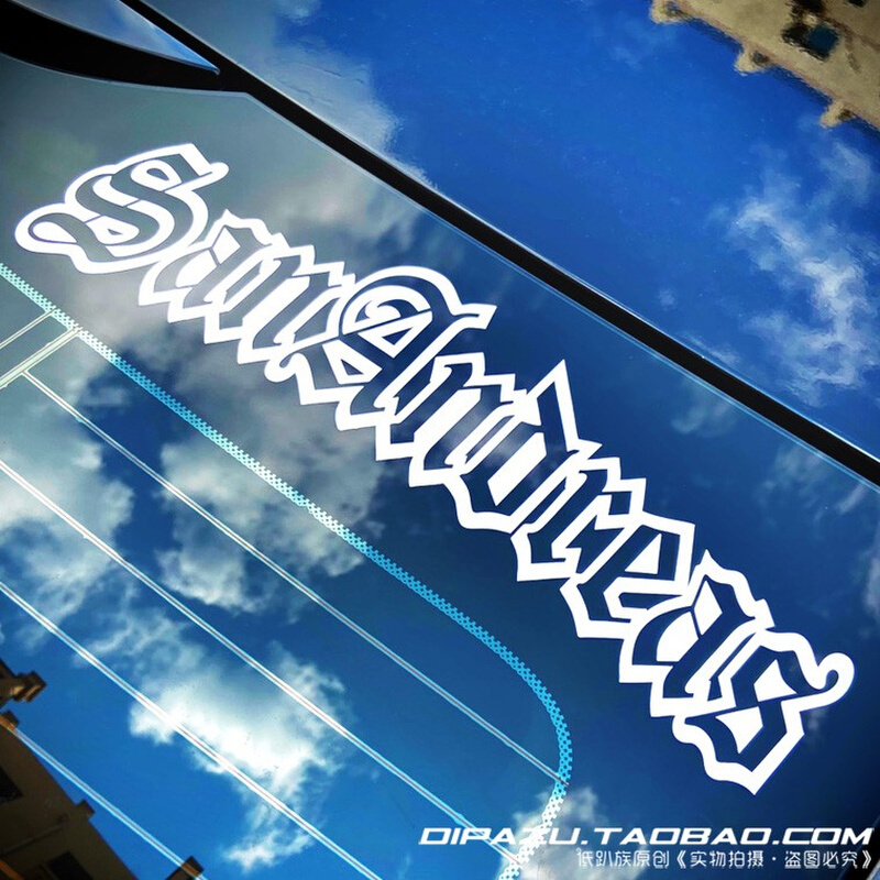 GTA圣安地列斯汽车贴纸前后挡风玻璃车贴车身个性英文装饰改装贴-图3